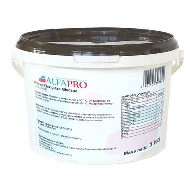 Polewa Flexiglaze mleczna 3kg - ALFAPRO